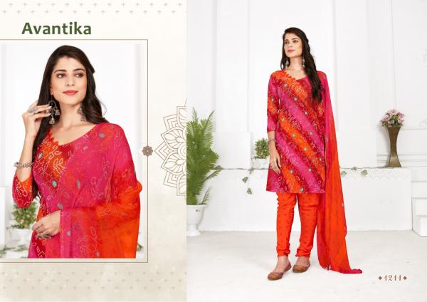 Avantika 12 Beautiful Casual Wear Crepe Dress Materials 